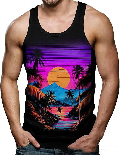 Funny Shark Cat 3D Print Tank