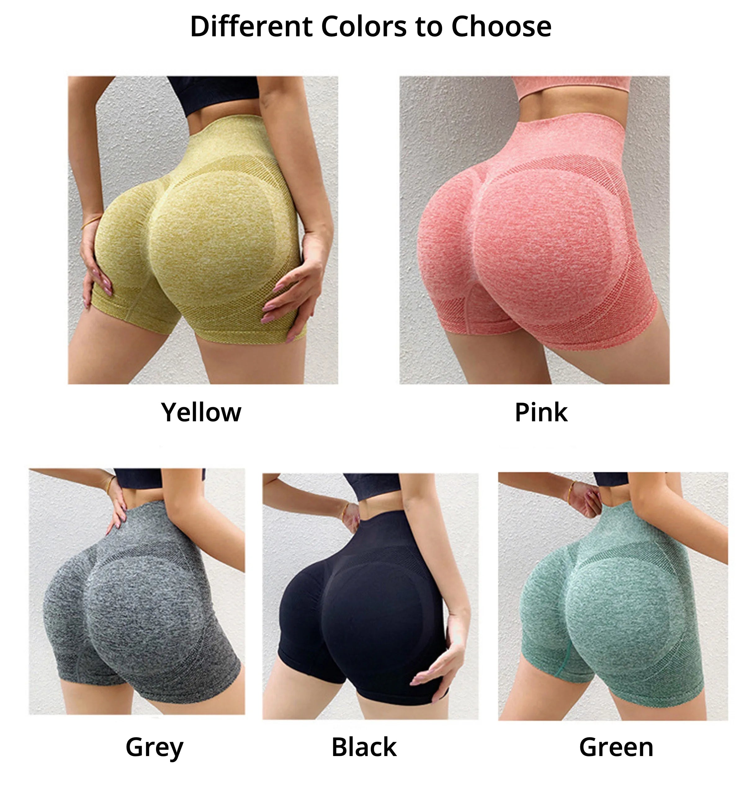 Seamless Yoga Shorts High Waist