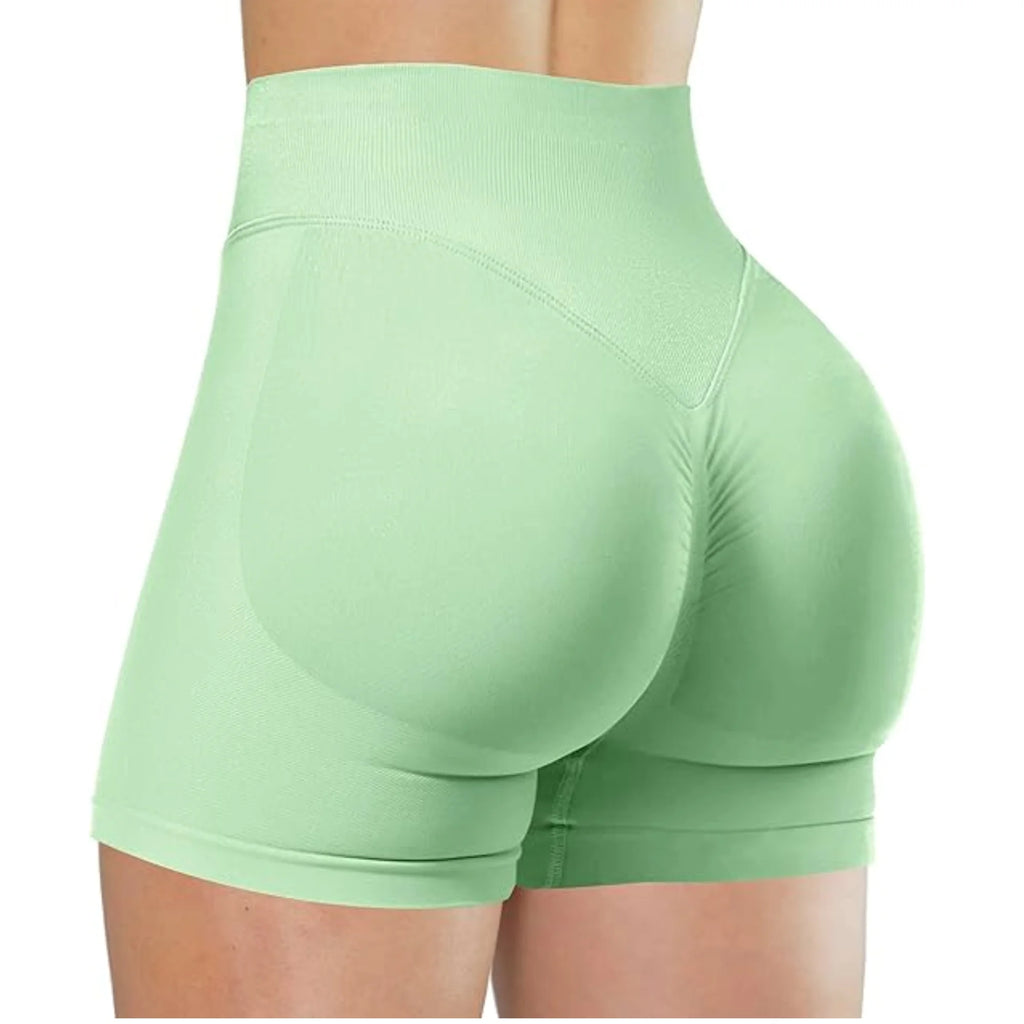 Summer High Waisted Yoga Shorts Fashionable and Sexy Running Fitness Pants Solid Color Yoga Leggings Customizable labels