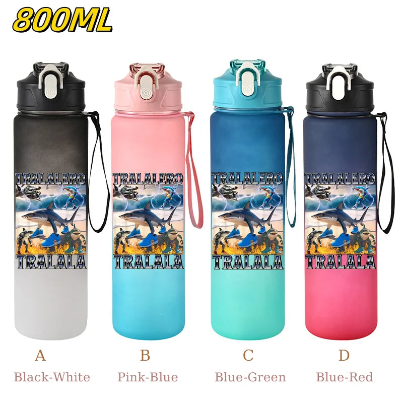 800ML Tralalero Tralala Straw Water Cup