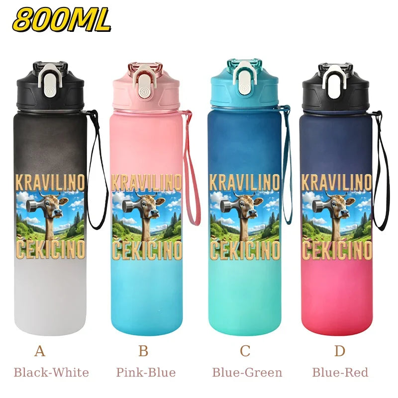 800ML Tralalero Tralala Straw Water Cup