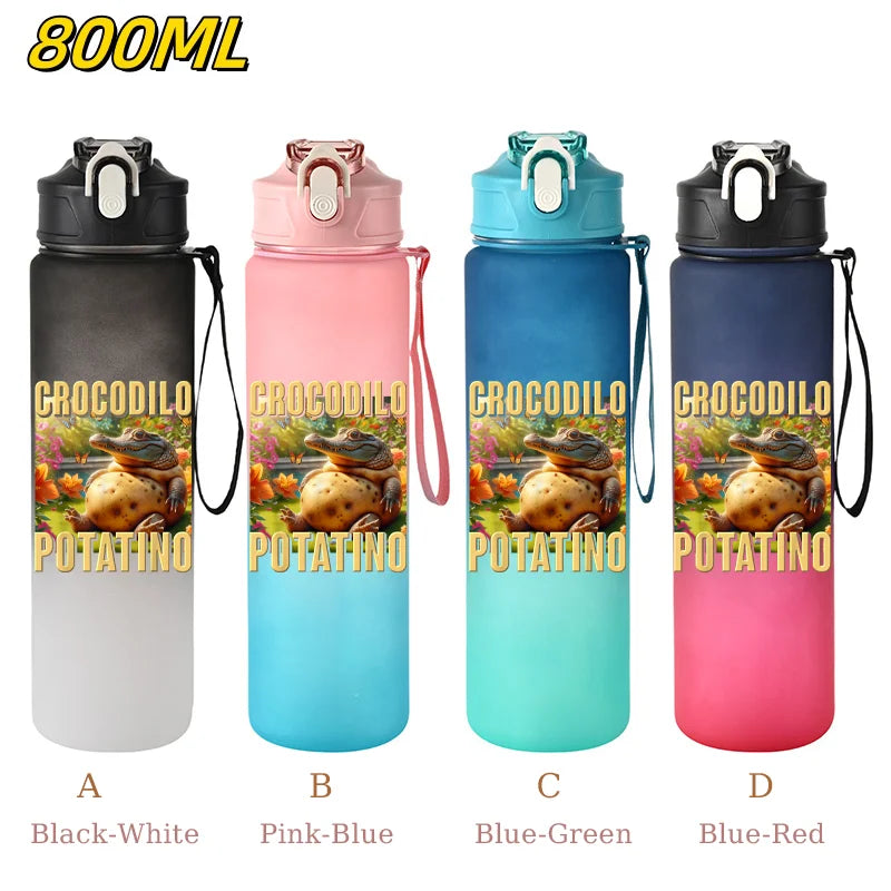 800ML Tralalero Tralala Straw Water Cup