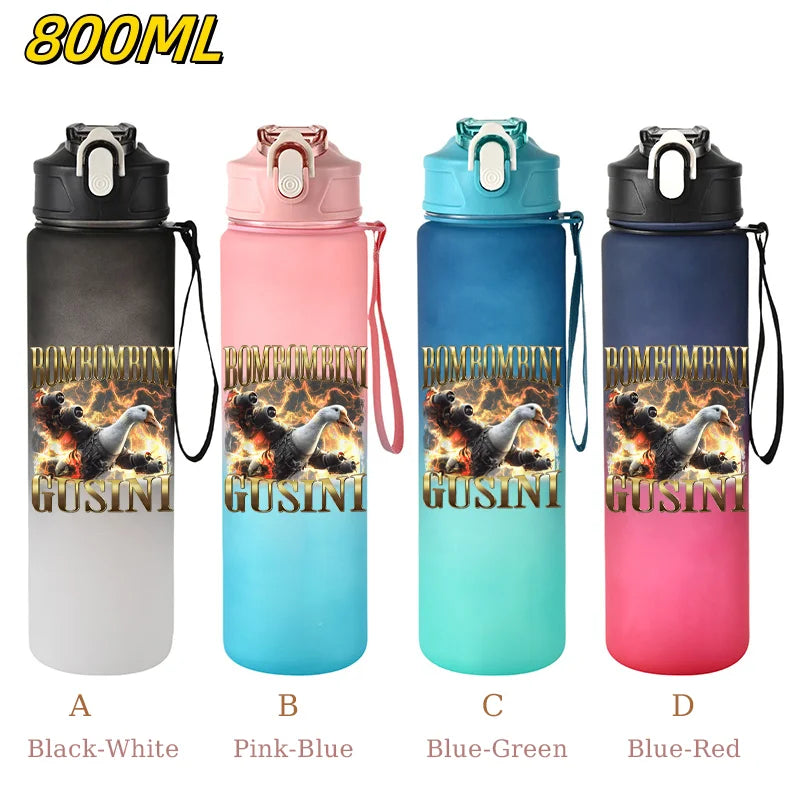 800ML Tralalero Tralala Straw Water Cup