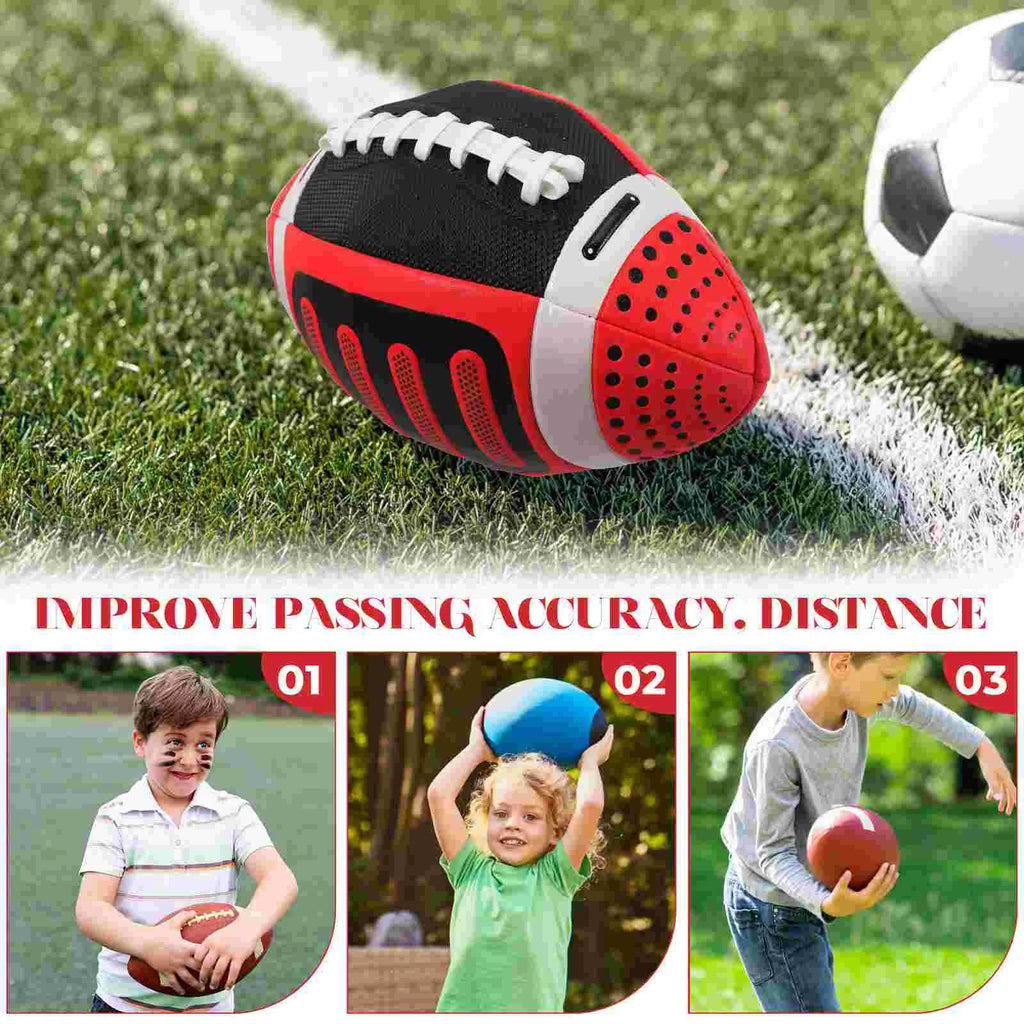 Kids Rugby Ball Children Rugby Toy Outdoor Football Toy School Sports Ball Team Sports Equipment Funny Athletic Training Ball
