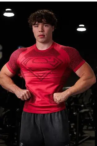 2025 New style Men's High Elastic Quick Dry Sports Shark T-Shirt