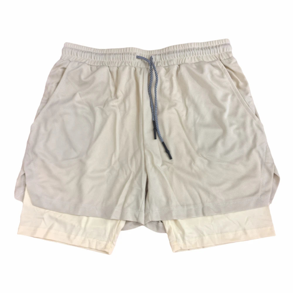 Men's Multi Pocket Shorts Fitness Shorts Casual Beach Sports Lined Skinny Shorts Everyday Style Mesh Camouflage Running Shorts