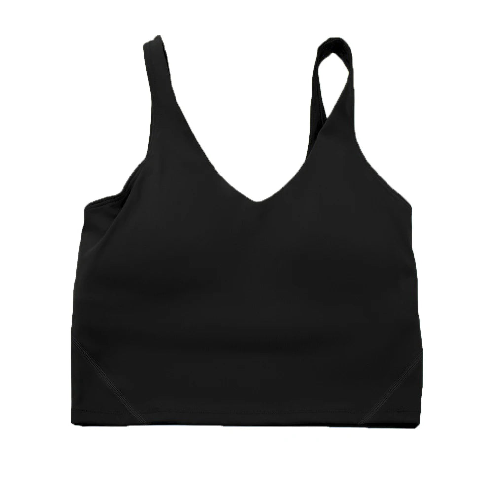 Women's Sports Yoga Bra U-Back Gathering High Quality Fitness Running Shock proof, Quick Drying, Breathable Sports Tank Top