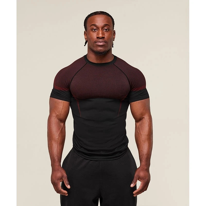 Men's High Elastic Quick Dry Sports Shark T-Shirt