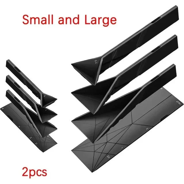 2Pcs/Set Flat 3-in-1 Magnetic Measuring Spoons Adjustable Dosing Utensils Baking Accessories Protein Powder Home Kitchen Tools