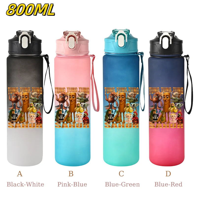 800ML Tralalero Tralala Straw Water Cup