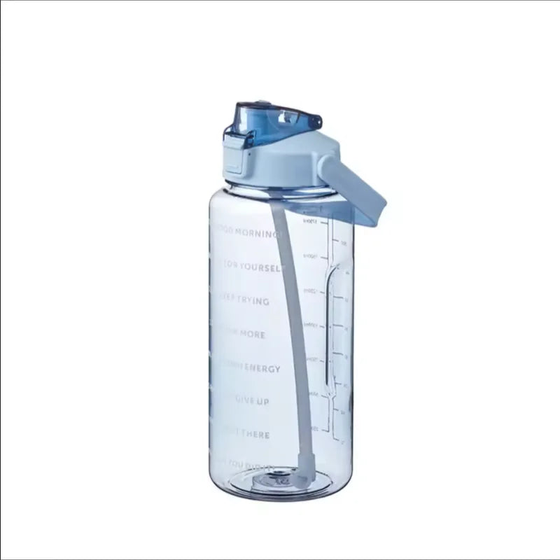 2 Liters Straw Plastic Water Bottle