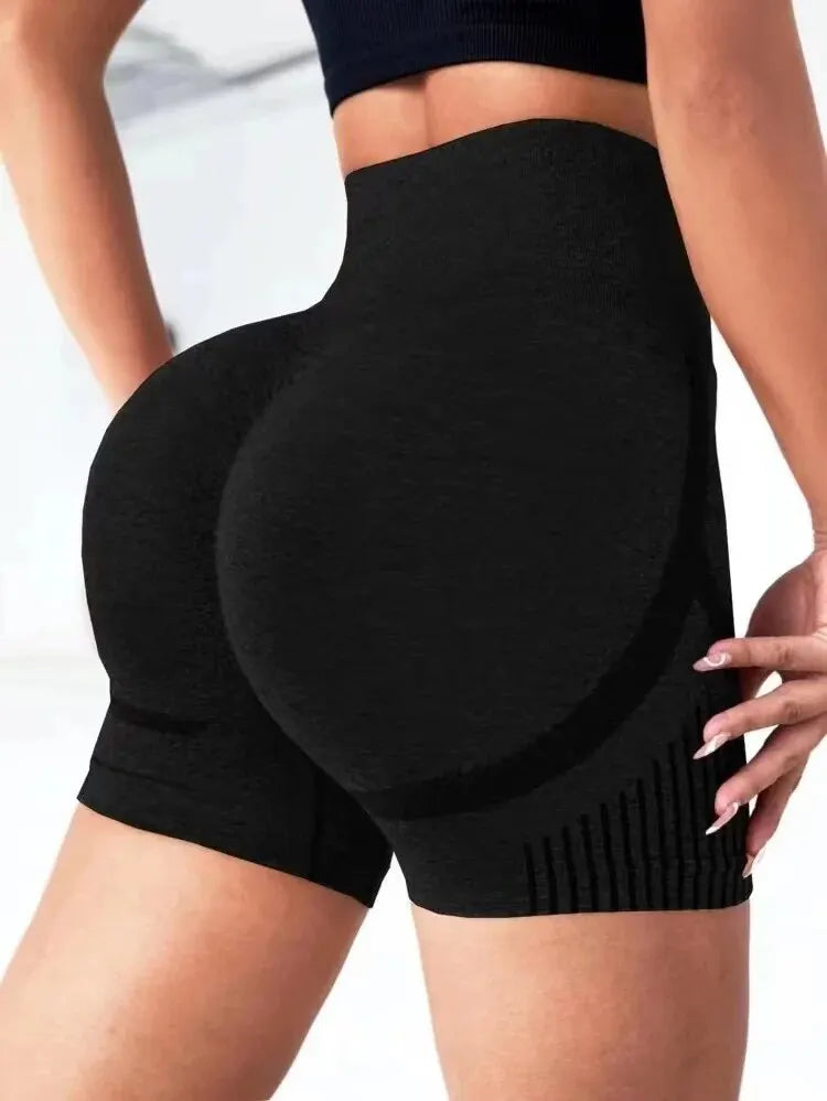 Women Yoga High Waist Workout Shorts