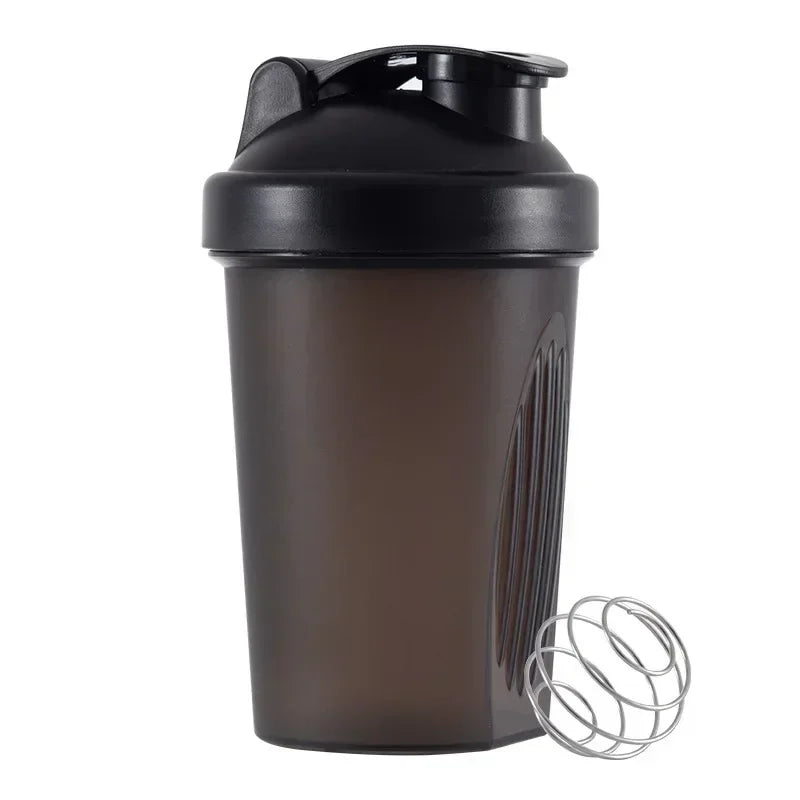 Sports Shaker Bottles Water Cups Whey Protein Powder Mixer Bottle Leak Proof Fitness Gym Shaker Outdoor Portable Drink Cup 400ML