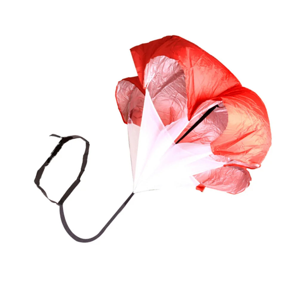 1pcs Resistance Parachute Bright Red Color For Running Training Speed Endurance Strength Building Fitness Equipment Athletic
