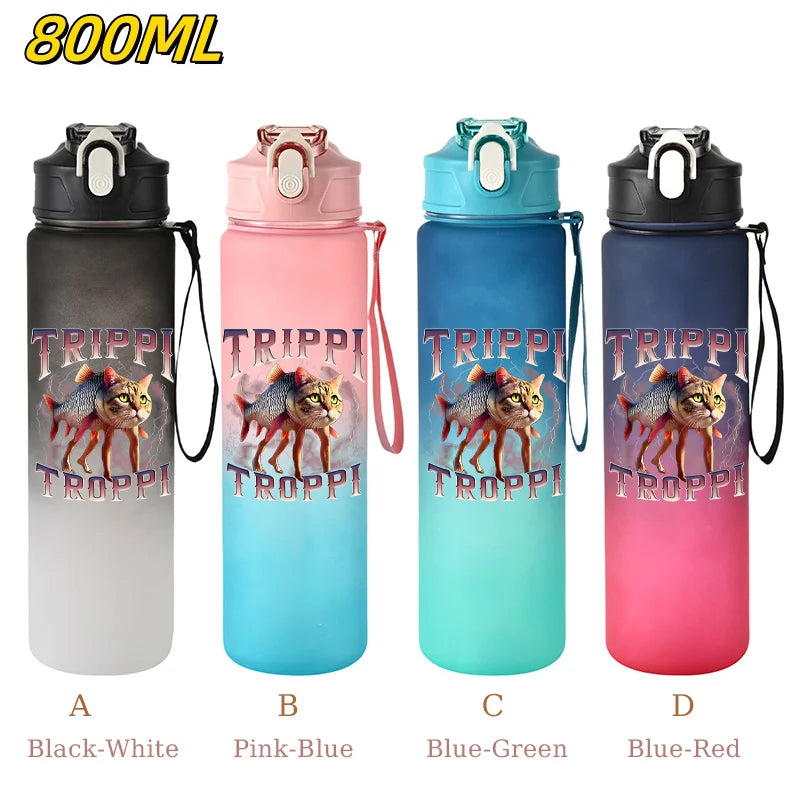 800ML Tralalero Tralala Straw Water Cup