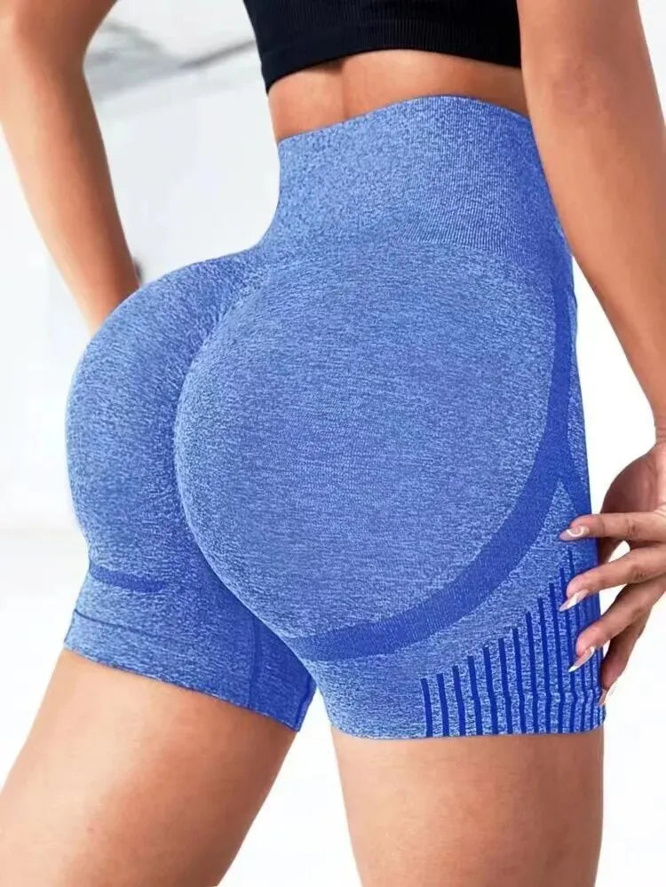 Women Yoga High Waist Workout Shorts