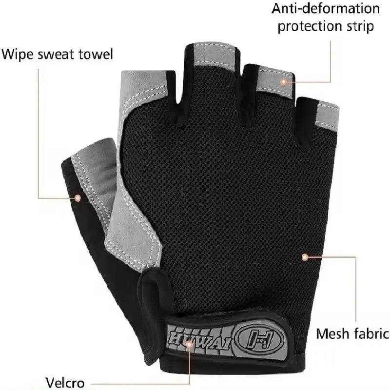 Unisex Sports Half Finger Gloves