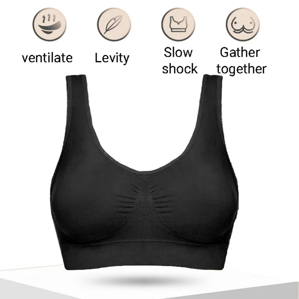 Women Seamless Bras Camisole Underwear Crop Top