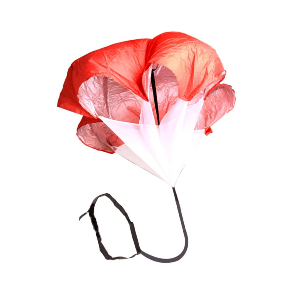1pcs Resistance Parachute Bright Red Color For Running Training Speed Endurance Strength Building Fitness Equipment Athletic