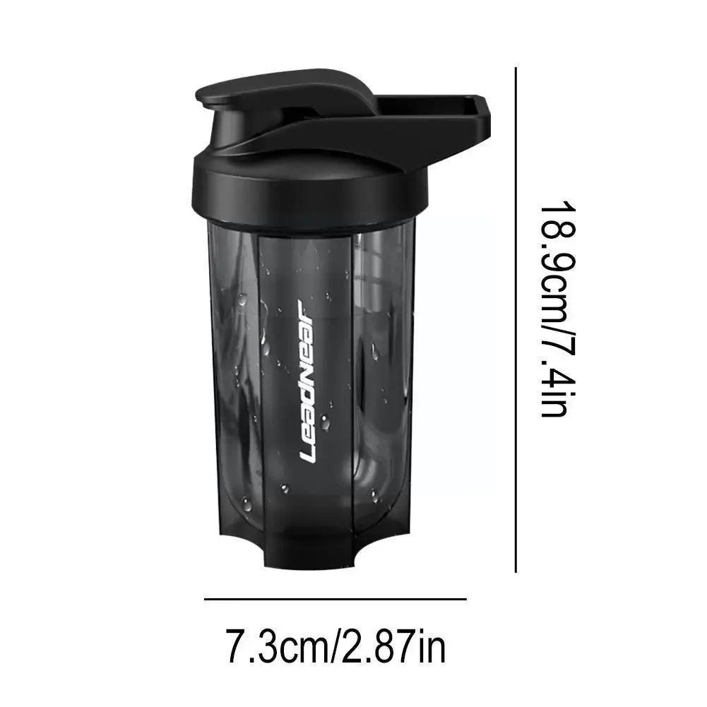 New In Portable Milk Shake Protein Powder Mixing Cup Fitness Drinking Bottle For Gym Shake Bottles LeakProof Sport Water Bottle