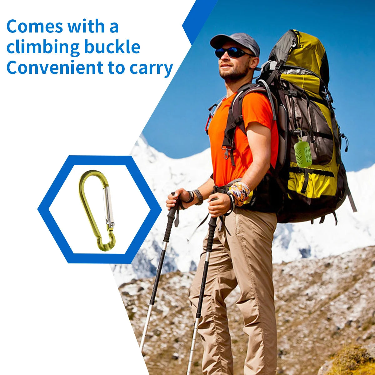 Portable Circular Silicone Wrapped Cooling Towel