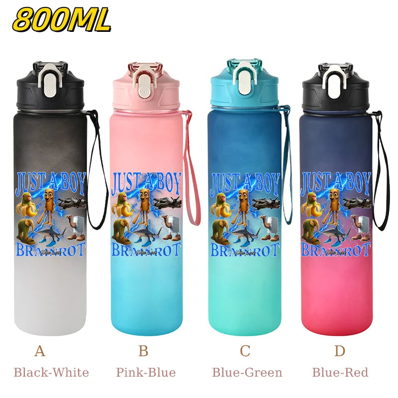 800ML Tralalero Tralala Straw Water Cup