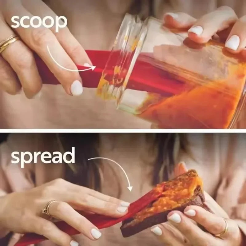 2Pcs/Set Flat 3-in-1 Magnetic Measuring Spoons Adjustable Dosing Utensils Baking Accessories Protein Powder Home Kitchen Tools