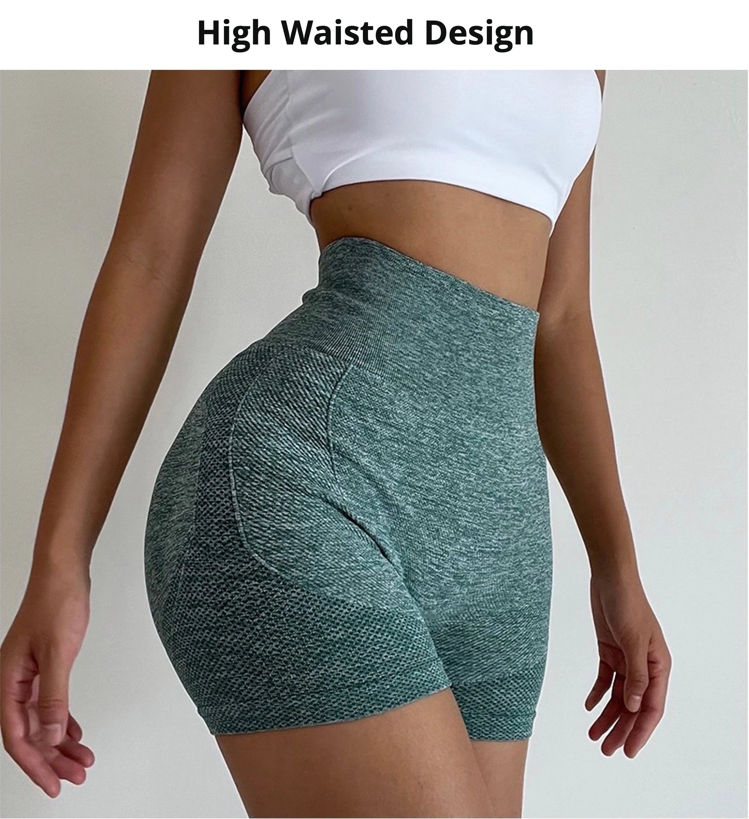 Seamless Yoga Shorts High Waist