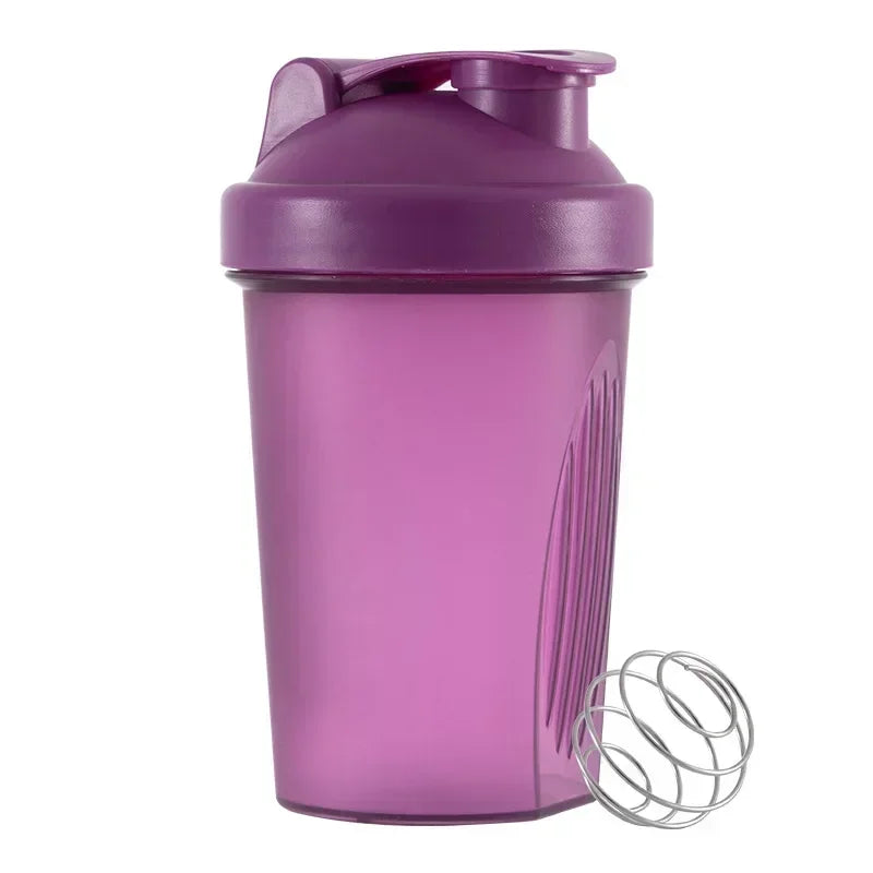 Sports Shaker Bottles Water Cups Whey Protein Powder Mixer Bottle Leak Proof Fitness Gym Shaker Outdoor Portable Drink Cup 400ML