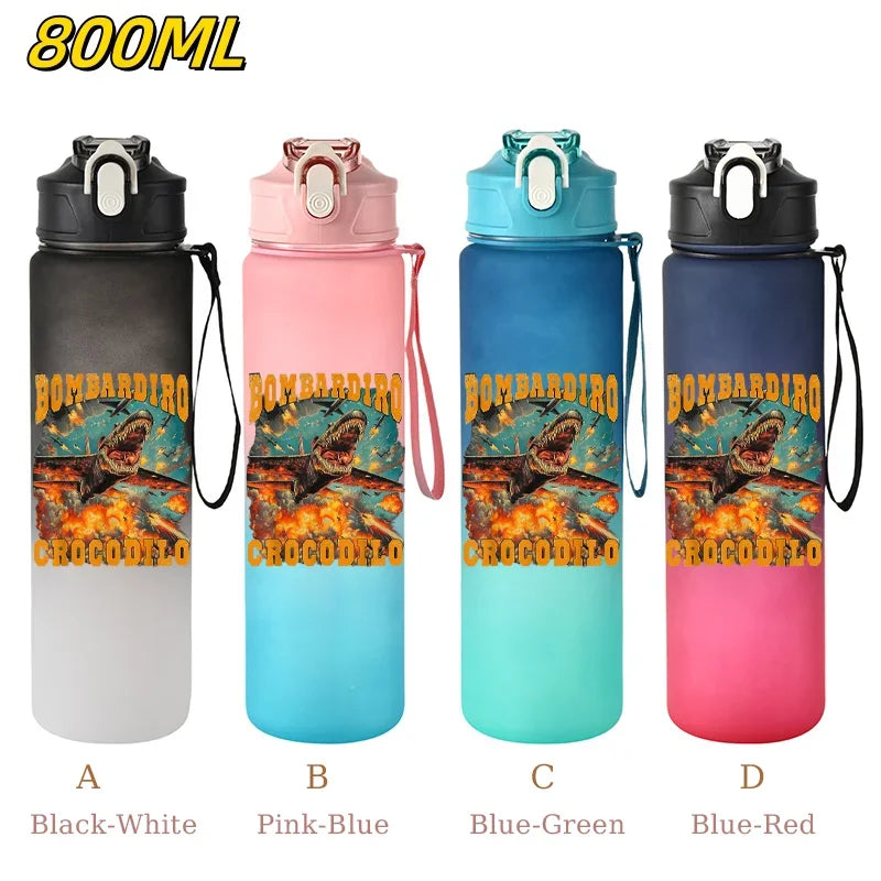 800ML Tralalero Tralala Straw Water Cup