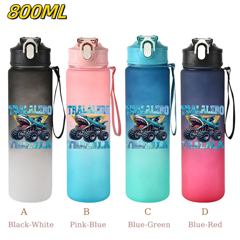 800ML Tralalero Tralala Straw Water Cup