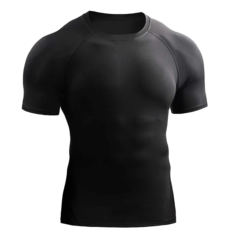2025 Compression T Shirt Men Summer Workout Shirts