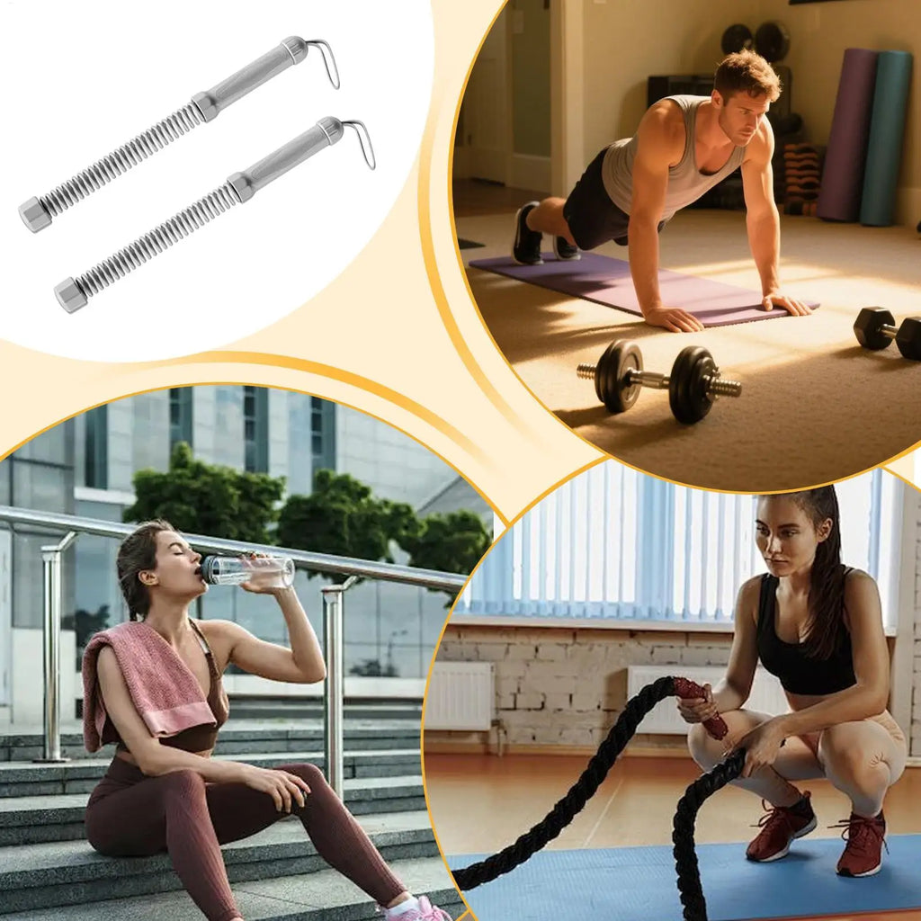 Heavy Battle Ropes Muscle Training Fitness Ropes Cordless Workout Equipment 2 Pieces For Women Men Athletes Adults Apartment