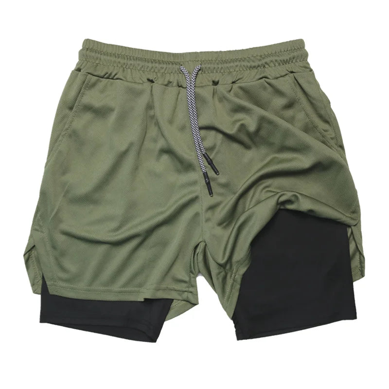 Men's Multi Pocket Shorts Fitness Shorts Casual Beach Sports Lined Skinny Shorts Everyday Style Mesh Camouflage Running Shorts