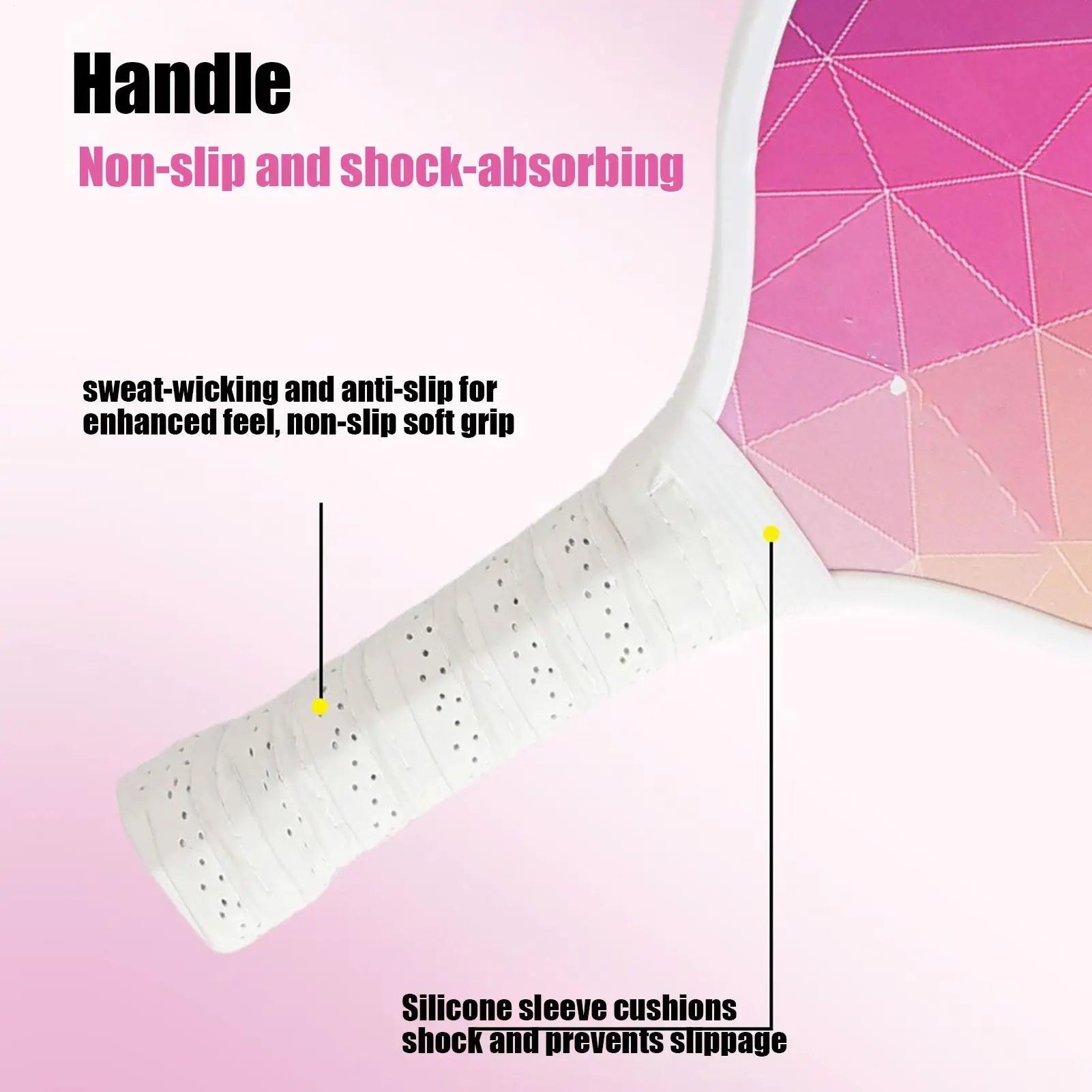 Pickle Ball Paddles For Beginners 2-Piece Outdoor Pickle Ball Rackets With Storage Bag Training Equipment For Gym Court Athletes