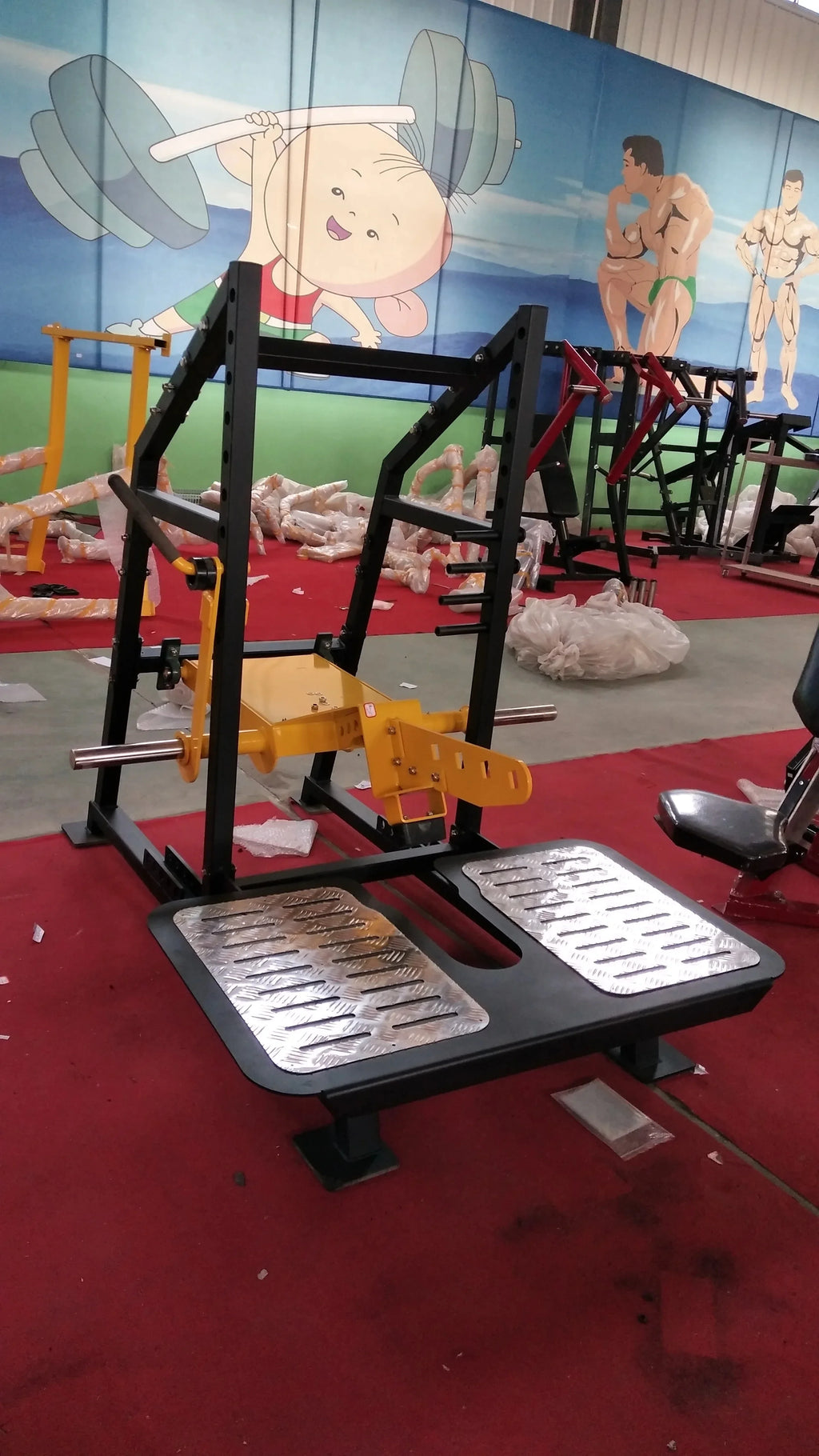 Plate Loaded Standing Pit Shark Squat Machine