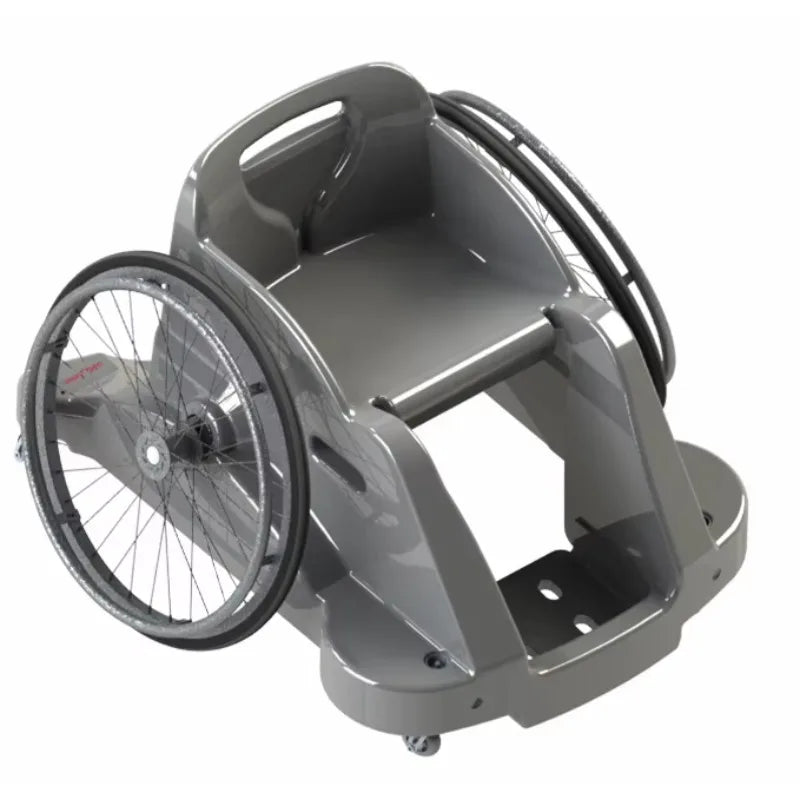 Advanced sports wheelchair, suitable for ergonomics for competition and training, including equipment for disabled athletes