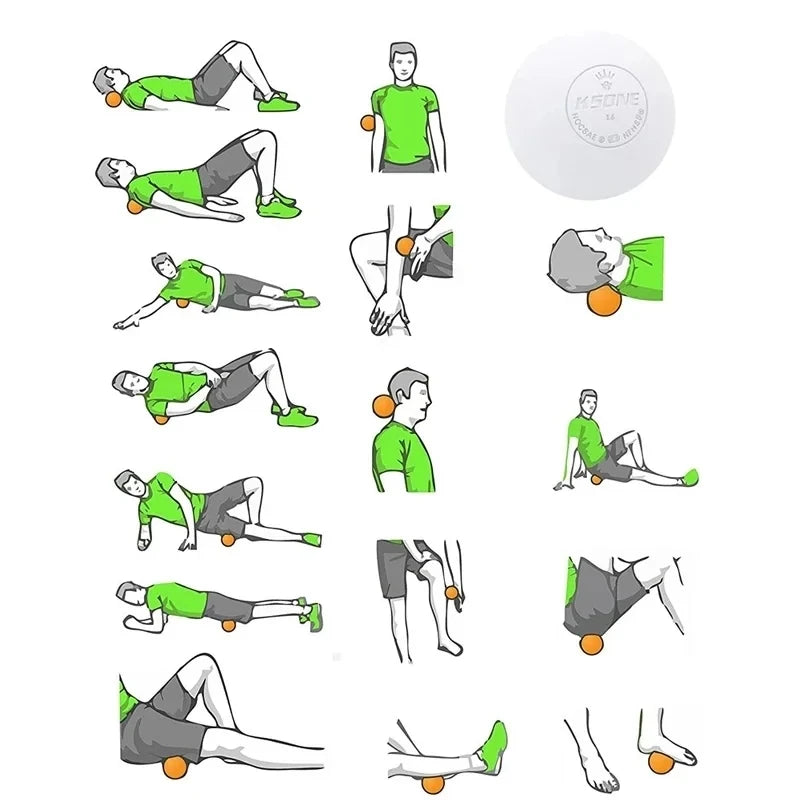 6.3CM Fascia Massage Ball For Myofascial Release Arm Neck Foot Massage Balls Yoga Fitness Massage