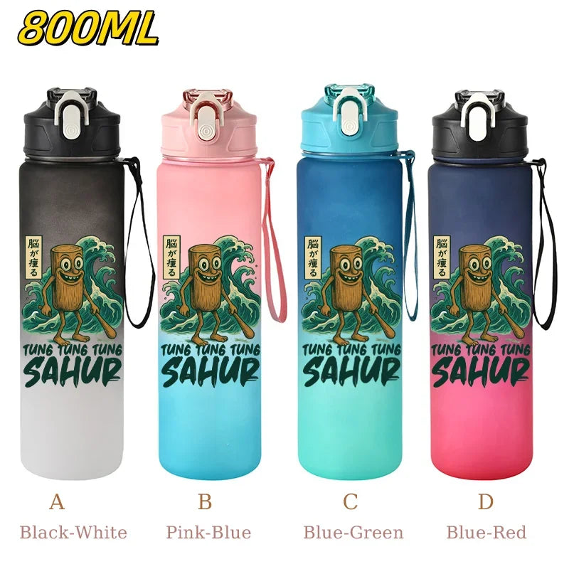 800ML Tralalero Tralala Straw Water Cup