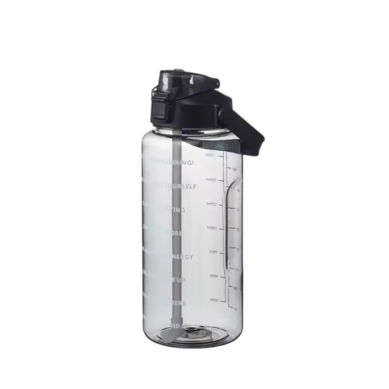 2 Liters Straw Plastic Water Bottle