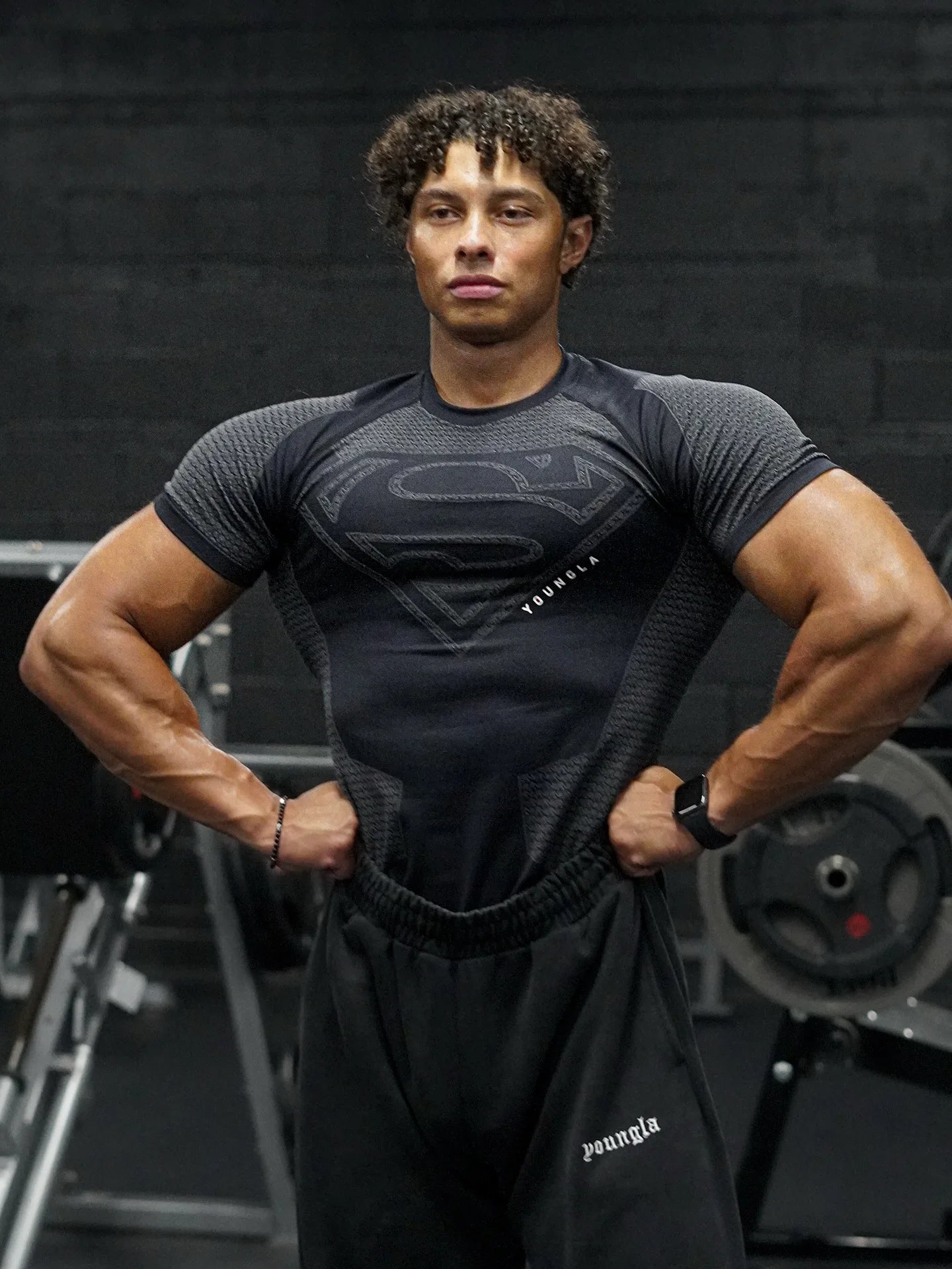 2025 New style Men's High Elastic Quick Dry Sports Shark T-Shirt