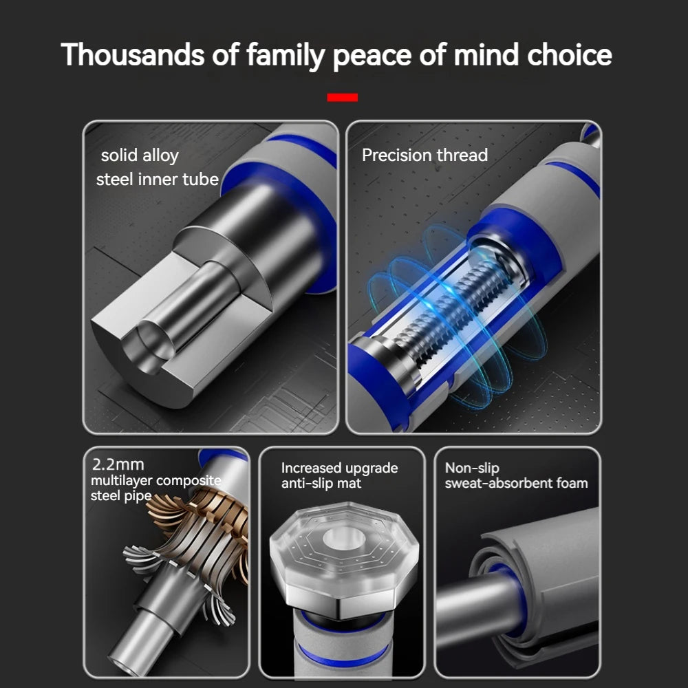 Telescopic Doorway Pull Up Bar Non-Slip Chin-Up Fitness Equipment Adjustable Home Gym Strength Training Heavy Duty For Men Women