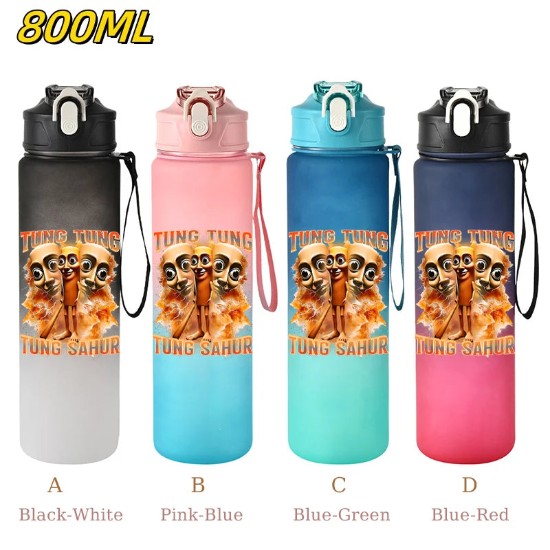 800ML Tralalero Tralala Straw Water Cup