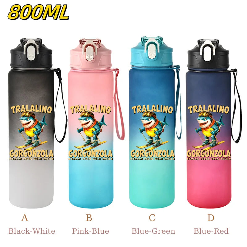 800ML Tralalero Tralala Straw Water Cup