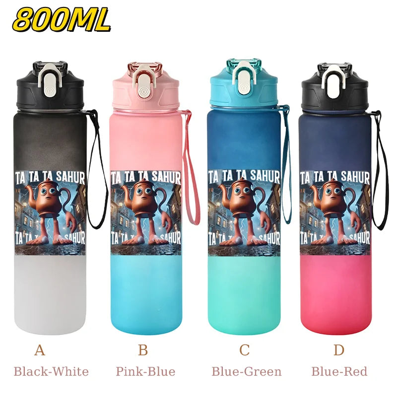 800ML Tralalero Tralala Straw Water Cup