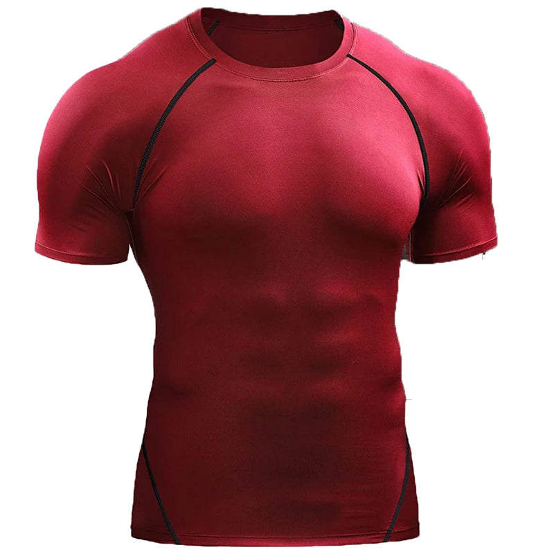 2025 Compression T Shirt Men Summer Workout Shirts