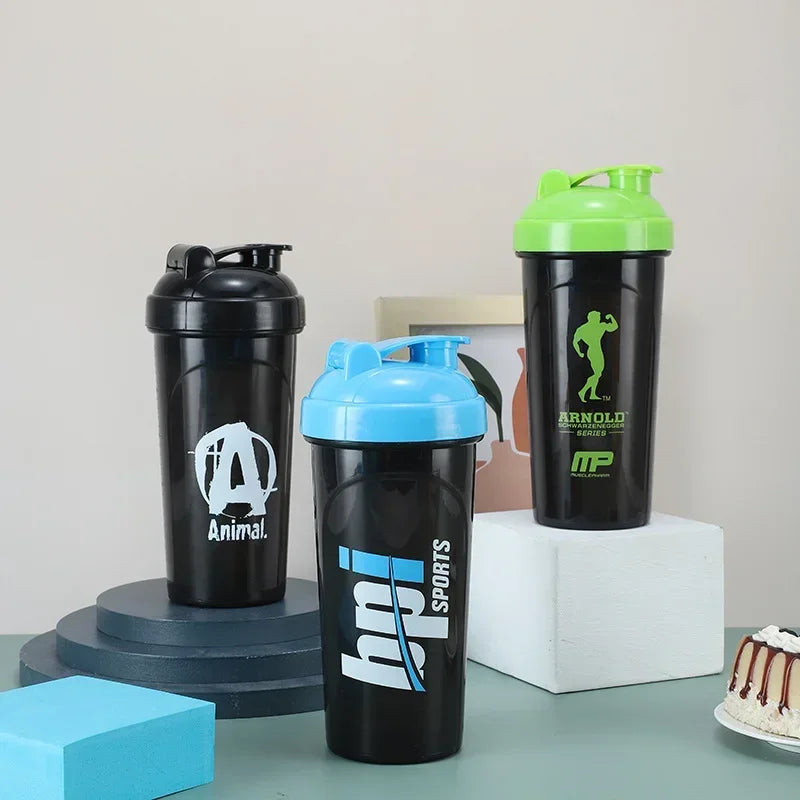 700ml Bottle Protein Powder Shake Cup Large Capacity Water Bottle Plastic Mixing Cup Body-Building Exercise Bottle