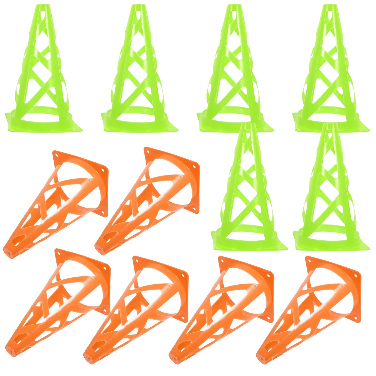12 Pcs Training Cones Colored for Soccer Plastic Sports Equipment Agility Popularity Athletic