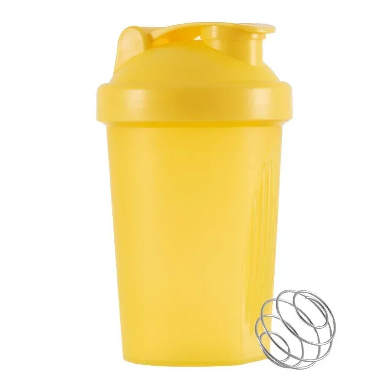 Sports Shaker Bottles Water Cups Whey Protein Powder Mixer Bottle Leak Proof Fitness Gym Shaker Outdoor Portable Drink Cup 400ML