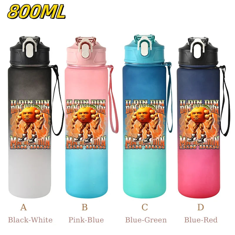 800ML Tralalero Tralala Straw Water Cup